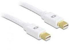 Delock Mini DisplayPort 1.2 - Mini DisplayPort 1.2 M/M video kábel 0.5m fehér (83471) (83471)