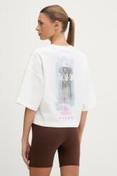 PUMA edzős felső női pamut Lifestyle HYROX - bézs XS