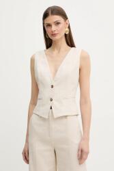 Fracomina mellény lenkeverékből - bézs XL