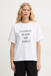 Victoria Beckham női pamut póló - fehér M - answear - 45 990 Ft