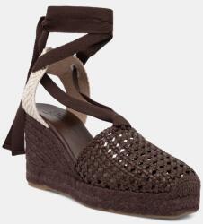 Weekend Max Mara női espadrilles éksarokkal Wkaaccordo - barna Női 40