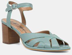 Fly London szandál sarokkal bőr MEBU450FLY - türkiz Női 39