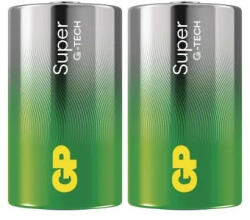 GP Batteries Super LR20/2S G-TECH Alkaline 1, 5V D tartós góliát elem (GP-B01402)