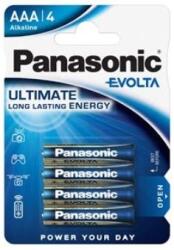 Panasonic EVOLTA LR03EGE/4BP Alkaline 1, 5V AAA tartós mikro elem (Panasonic-LR03EGE-4)