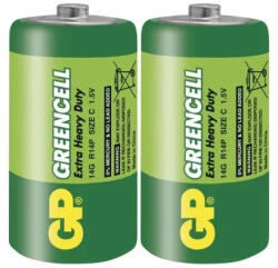 GP Batteries GREENCELL R14/2S 1, 5V C féltartós baby elem (GP-GREENCELL-R14-2S-B1230)