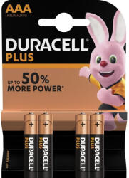 Duracell Plus LR03/4 MN2400 Alkaline 1, 5V AAA tartós mikro elem (Duracell-Plus-LR03-4BP)