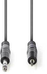 Nedis JACK - JACK Sztereó audiokábel 3m (6.35mm jack apa - 3.5mm jack apa) Szürke (COTH23205GY30) (COTH23205GY30)