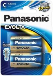 Panasonic EVOLTA LR14EGE/2 Alkaline 1, 5V C tartós baby elem (Panasonic-LR14EGE-2)