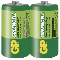 GP Batteries GREENCELL R20/2S 1, 5V D féltartós góliát elem (GP-GREENCELL-R20-2S-B1240)