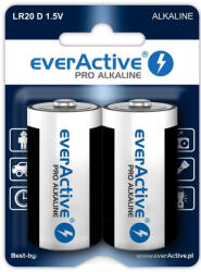 everActive Pro Alkaline LR20/2 1, 5V D tartós góliát elem (Everactive-Pro-LR20-2BP)