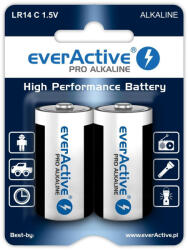 everActive Pro Alkaline LR14/2 1, 5V tartós C baby elem (Everactive-Pro-LR14-2BP)