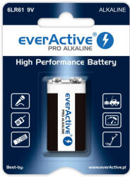 everActive PRO ALKALINE 6LR61 tartós 9V elem (Everactive-PRO-ALKALINE-6LR61)