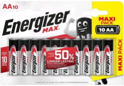 Energizer Max LR6/10 Alkaline 1, 5V AA tartós ceruza elem (ENERGIZER-MAX-CERUZA-10)