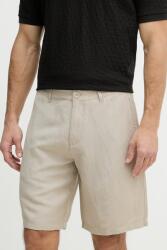 Armani Exchange férfi rövidnadrág lenvászonnal - bézs 34