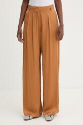 Max&Co MAX&Co. nadrág selyemkeverékkel MCOPOGGIO - barna 36