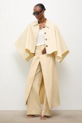 Answear. LAB oversize kabát női Unscripted kollekció - sárga XL