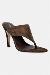 Jeffrey Campbell női velúr tangapapucs AZULA - barna Női 36