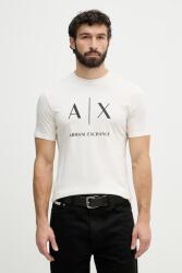 Giorgio Armani férfi pamut T-shirt - bézs M - answear - 19 990 Ft