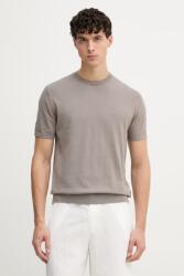 Giorgio Armani póló férfi pamut - barna XXL