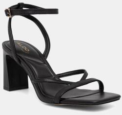 Aldo bőr szandál nyitott sarokkal STELLARE - fekete Női 38