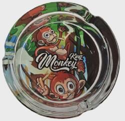  Monkey King üveg hamutartó - Dzsungel kaland majom páros mintával, Ø 10 cm (A-133014-4)