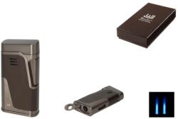 WinJet 2x Jet szivaröngyújtó antracit faerezetes betéttel, 6 mm-es szivarfúróval (A-221044)