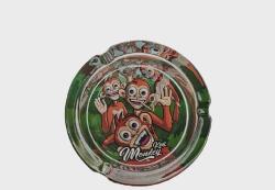  Monkey King üveg hamutartó - Integető vidám majmok mintával Ø 10 cm (A-133014-2)
