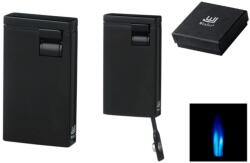 WinJet fekete 2x jet lángos szivaröngyújtó beépített 6 mm szivarfúróval (A-221016)