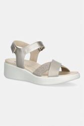 Ecco női bőr szandál Flowt Wedge LX W - bézs Női 41