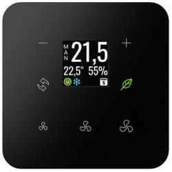 ELKO EP ELKOEP GRT3-270B Érintőgombos üvegtermosztát (fekete, lekerekített) (9156_katalogus)