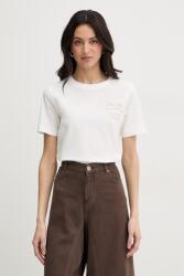 Twinset póló női pamut - bézs L