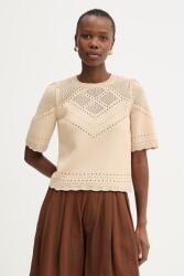 TWINSET női pamut pulóver - bézs L