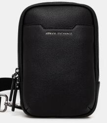 Armani Exchange férfi műbőr tasak - fekete Univerzális méret - answear - 43 990 Ft