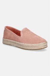 Toms espadrilles női velúr CAROLINA - narancssárga Női 36