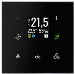 ELKO EP ELKOEP GRT3-70B Érintőgombos üvegtermosztát (fekete, szögletes) (9154_katalogus)