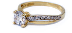 Ékszershop Köves arany eljegyzési gyűrű (SZ5) - ekszershop - 148 580 Ft
