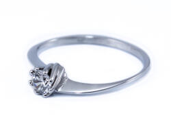 Ékszershop Köves fehérarany eljegyzési gyűrű (SZ39FA) - ekszershop - 83 980 Ft