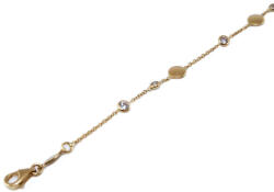 Ékszershop Köves betétes anker arany karlánc (LM-1S) - ekszershop - 142 120 Ft