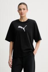 PUMA t-shirt női pamut GRAPHIC - fekete S