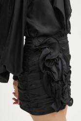 Charo Ruiz Ibiza szoknya selyemkeverékből Gian - fekete S