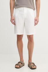 Armani Exchange férfi lenvászon rövidnadrág - fehér 34