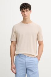 Mos Mosh T-shirt férfi lenvászon Crowe - bézs M