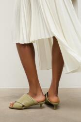 Answear. LAB női bőr papucs Unscripted kollekció - zöld Női 39