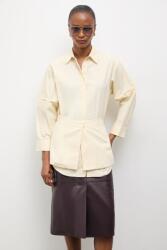 ANSWEAR női pamut ing Unscripted kollekció - sárga S