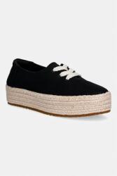 TOMS VALENCIA LACE UP teniszcipő női - fekete Női 36.5