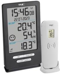TFA Funk-Thermometer XENA HOME Vezeték nélküli digitális hőmérő Antracit (30.3074. 10) (30.3074. 10) (30.3074.10)