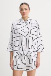 DKNY női viszkóz pizsama - fehér XL