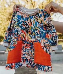 Pippadu Gyerek A-vonalú hosszú pulóver - színjáték