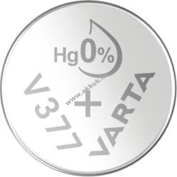 VARTA Watch SR66 (V377) gombelem 1, 55V 1db/csomag ezüst-oxid-cink