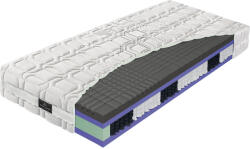 Materasso Táskarugós matrac 90x200 - kétoldalas, félkemény - Materasso Hybrid Antracit